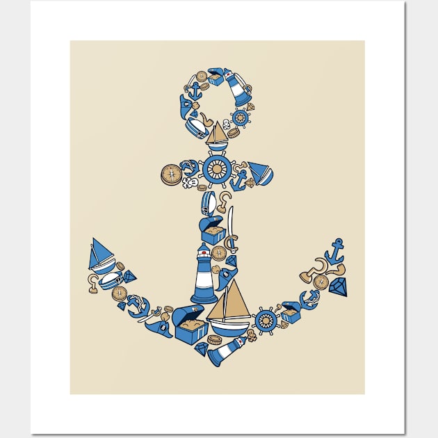 Anchor Cool Wall Art by zooma